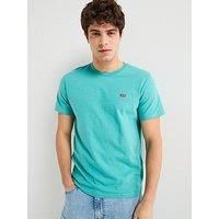 Levi'S Short Sleeve Original Housemark Logo T-Shirt- Light Blue