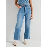 Levi/'s Women/'s Ribcage Straight Ankle Jeans, Cool Winner, 28W x 29L