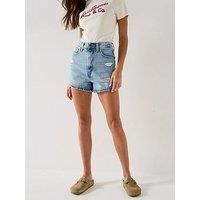 Levi'S High-Waisted Mom Shorts - Light Touch - Blue