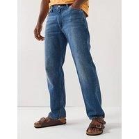 Levi'S 555 Relaxed Straight Fit Jeans - Dark Blue