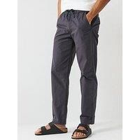 Levi/'s XX Chino Easy Relaxed Cotton Linen Pants Dark Phantom Cotton Linen - Black S
