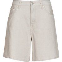 Levi'S High Rise Baggy Linen+ Denim Shorts - Grey