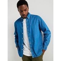 Levi/'s Men/'s Authentic Button Down Shirt, Woodrow MID WASH, XS