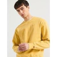 Levi'S Authentic Tonal Logo Crew Neck Sweat Top - Yellow