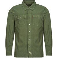 Levis  LS AUBURN WORKER  men's Long sleeved Shirt in Green