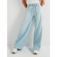 Levi'S Xl Straight Linen+ Denim Jeans - Blue
