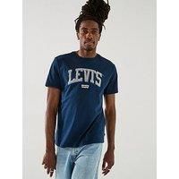 Levi'S Levis Relaxed Fit Baby Tab Short Sleeve T-Shirt- Navy
