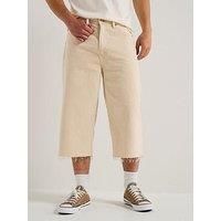Levi'S 478 Baggy Fit Denim Shorts - My Frequency - Cream
