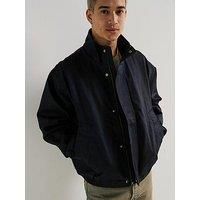 Levi'S Highland Park Coated Oversized Bomber Jacket- Black