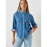 Levi'S Teodora Western Shirt - Going Steady Tipped - Navy