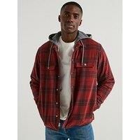 Levi'S Francisco Sherpa Fleece Lined Flannel Shacket - Red