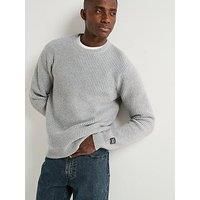 Levi/'s Men/'s Pullover Sweater, Presidio Crew MID Tone Grey Heather, L