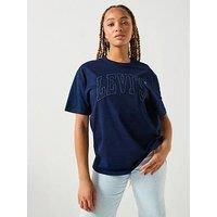 Levi'S Graphic Tabor T-Shirt - 1873 Raw Edge Applique Indigo - Blue