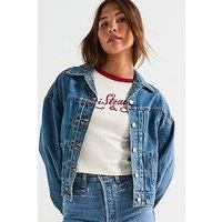 Levi'S Balloon Sleeve Trucker Jacket - Missed My Flight No Tie