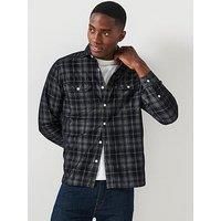 Levi/'s Men/'s Jackson Worker Shirt, Huxley Plaid Jet Black, S