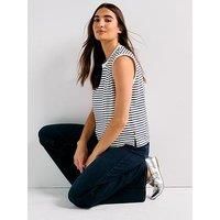 Levi'S Boxy Tank - Emmi Stripe Peacoat Slub - Blue
