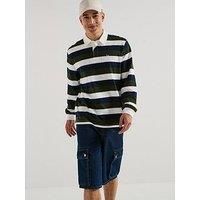 Levi'S Union Long Sleeve Striped Rugby Polo Shirt - Multi