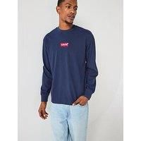 Levi'S Authentic Long Sleeve T-Shirt- Navy