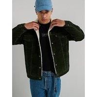 Levi/'s Men/'s Relaxed Fit Sherpa Trucker Jacket, Duffle Bag, XL