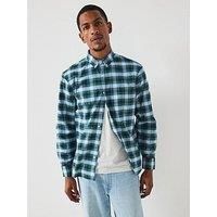 Levi'S Levis Authentic Button Down Check Long Sleeve Shirt - Blue