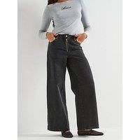 Levi'S 94 Wide-Leg Moto Jeans - Moto Queen - Black