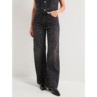 Levi'S Ribcage Wide-Leg Jeans - Dazzle Me Smoke