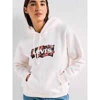 Levi/'s Women/'s Lse_GRAP Everyday Hoodie Hooded Sweatshirt, Magnolia Bw Fill Egr, L