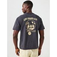 Levi'S Vintage Fit Graphic Back Print Short Sleeve T-Shirt- Beige