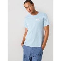 Levi'S Levis Graphic Chest Print Crew Neck Short Sleeve T-Shirt - Blue