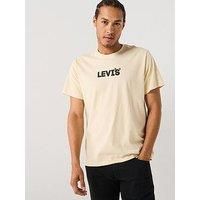 Levi'S Levis Logo Print Relaxed Fit Short Sleeve T-Shirt - Beige