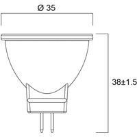 SYLVANIA RefLED MR11 4W 12V Cool White 840 36Deg 345lm