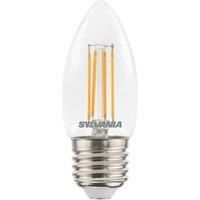 SYLVANIA Retro LED Candle 4.5W (40W eq.) E27 Clear Very Warm White