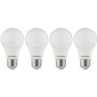Sylvania LED A60 Frosted GLS Lamp 8.5W ES (E27) 806lm (4 Pack)