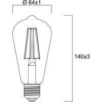 Sylvania E27 filament LED ST64 4 W 2,700 K 840 lm