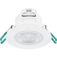 5.5W LED Recessed Tilting Downlight, 2700K 4000K, 550lm, Dimmable, White 90018