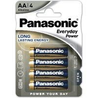 Panasonic LR6EPS/4BP Everyday Power AA Batteries)