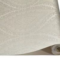 Grandeco Kismet Damask Pattern Wallpaper Metallic Glitter Motif Art Deco (Cream A17701)