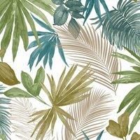 Grandeco Jungle Fever Wallpaper Paste The Wall Vinyl Tropical Foliage Animal