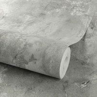 Grandeco Brandenburg Concrete Teal Silver Paste The Wall Wallpaper Semi Vinyl