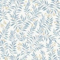 Grandeco Maison Leaf Trail Wallpaper Floral Leaves Flowers Vinyl - Choose Colour