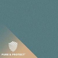 Grandeco Boutique Pure & Protect Cirrus Woven Linen Textured Antibacterial Wallpaper - Dark Teal