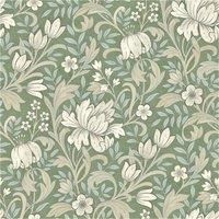 Grandeco Marian Floral Wallpaper Elegant Flowers Leaves Botanical Vintage Garden
