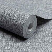 Grandeco Paul Moneypenny Grey Rotan Textile TexturedWallpaper