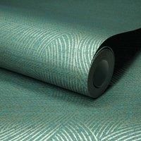 Grandeco Boutique Organic Maze Swirl Pvc-free Eco Wallpaper Green