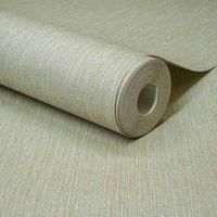 Grandeco Boutique Rays Grasscloth Effect PVC-Free Eco Wallpaper, Green