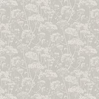 Grandeco Cow Parsley Wallpaper Grey 204902 Ideal for bedrooms, landings, Living Rooms and hallways