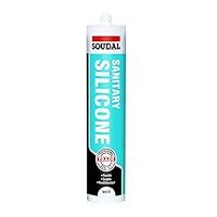 Soudal Sanitary Silicone White 290ml Cartridge