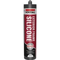 Soudal Trade Exterior Frame Silicone 270ml in White Plastic