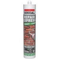 Soudal Express Repair Cement Gap Filler Crack Repair 300ml Beige or Grey