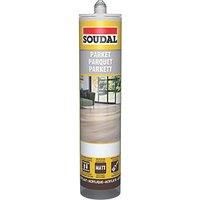 Soudal Sealant Solid Wood/Parquet Flooring, Parquet, Laminate and Cork Floors 300 ml Dark Grey